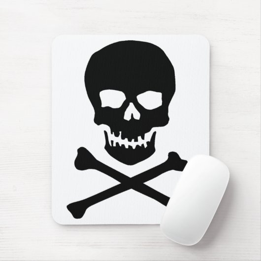 schedel en botten muismat (Met muis)