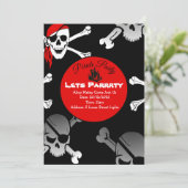 Schedel en botten piraat kaart (Staand voorkant)