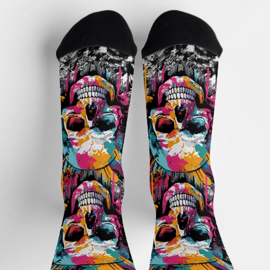 Schedel en Botten Sokken - Schedel Sokken (Top)