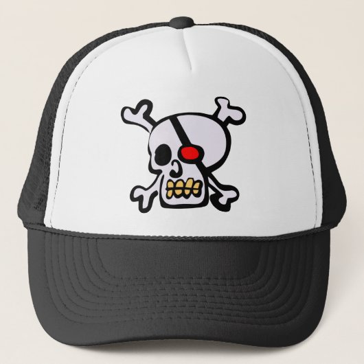 Schedel en Botten Trucker Pet (Voorkant)