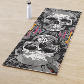 Schedel en Botten Yoga Mat - Skull Yoga Mat