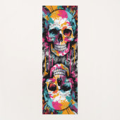 Schedel en Botten Yoga Mat - Skull Yoga Mat (Voorkant)