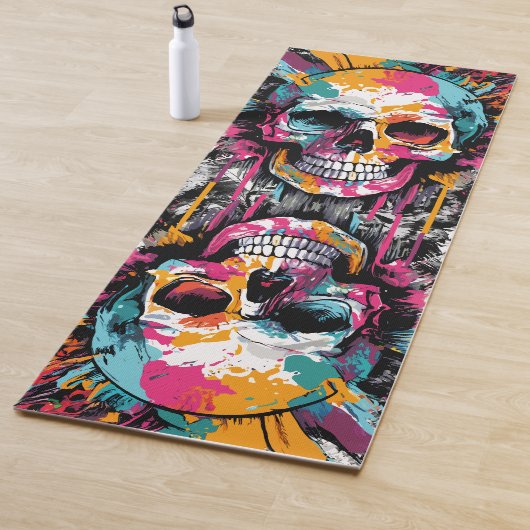 Schedel en Botten Yoga Mat - Skull Yoga Mat (In situ)