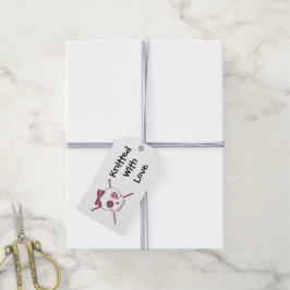 Schedel- en breinaalden (haarstrik) cadeaulabel