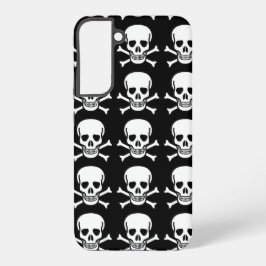 Schedel en Crossbones Halloween Samsung Galaxy Hoesje