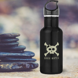 Schedel en Crossbones Meisje Pirate Flag Water Fle Waterfles