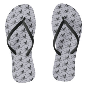 Schedel en Crossbones Pirate Jolly Roger Teenslippers