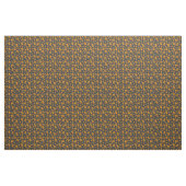 Schedel en Crossbones Sinaasappel Halloween Stof (Yard (91,4 cm))