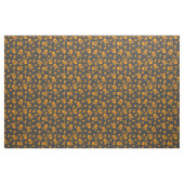 Schedel en Crossbones Sinaasappel Halloween Stof (Fat Quarter)