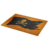 Schedel en Crossbones Vlag Snijplank (Hoek)