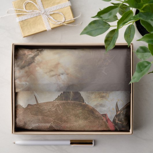 Schedel en dolk Decoupage Papier (Geschenk)