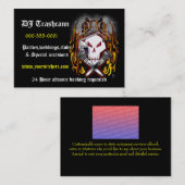 schedel en dwarsbeenderen DJ Visitekaartje (Voorkant / Achterkant)