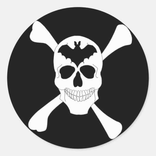 Schedel en dwarsbeenderen Stickers (Voorkant)
