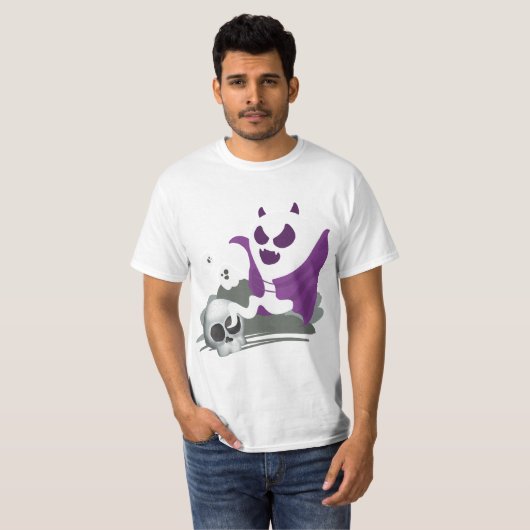 Schedel en geest t-shirt (Voorkant volledig)