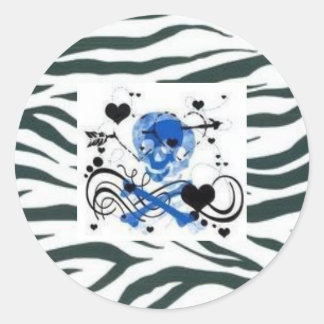 Schedel en gekruiste beenderen sticker