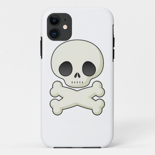 Schedel en gekruiste botten emo kawaii schattige g Case-Mate iPhone case (Achterkant)