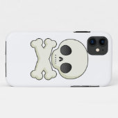 Schedel en gekruiste botten emo kawaii schattige g Case-Mate iPhone case (Achterkant (horizontaal))