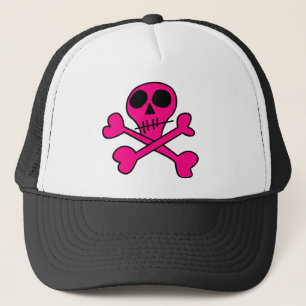 Schedel en gekruiste botten patroon trucker pet