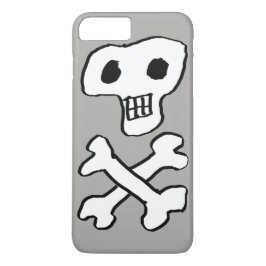 Schedel en gekruiste botten piratenontwerp 	iPhone 8/7 plus hoesje