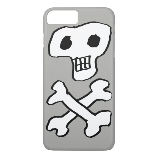 Schedel en gekruiste botten piratenontwerp Case-Mate iPhone case (Achterkant)