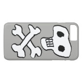 Schedel en gekruiste botten piratenontwerp Case-Mate iPhone case (Achterkant (Horizontaal))