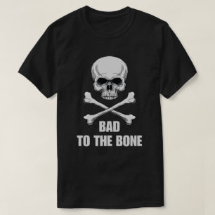 Schedel en gekruiste botten Rot tot op het bot T-shirt