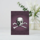 Schedel en Gekruiste knekels Briefkaart (Staand voorkant)
