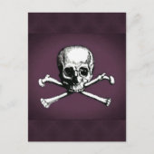 Schedel en Gekruiste knekels Briefkaart (Voorkant)