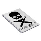 schedel en haken notitieboek (Rechterzijde)
