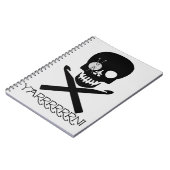 schedel en haken notitieboek (Linkerzijde)