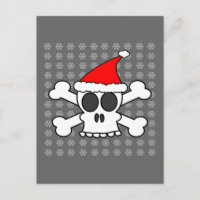 Schedel en het Pet van de Kerstman van Gekruiste