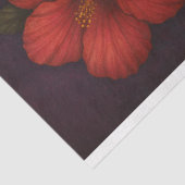 Schedel en Hibiscus in contrast Decoupage Papier (Detail)