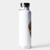 Schedel en Klok Tijdwaarnemer Waterfles (Rechts)