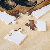 Schedel en kruis Botten zeilschip 2 Legpuzzel (Zijkant)