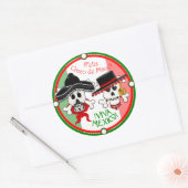 Schedel en Kruisbeenderen Cinco de Mayo sticker (Envelop)