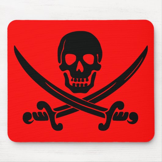 schedel en kruisbeenderen. muismat (Voorkant)