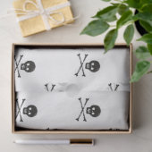 Schedel en Kruisbeenderen Ontwerp Tissuepapier (Geschenk)