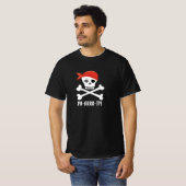 Schedel en Kruisbeenderen Pirate Pa-arrr-ty! T-shirt (Voorkant volledig)