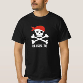 Schedel en Kruisbeenderen Pirate Pa-arrr-ty! T-shirt