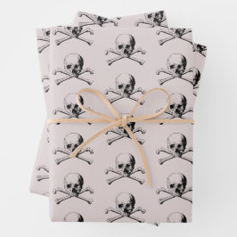 Schedel en Kruisbeenderen Pirate Wrapping Papier B Inpakpapier Vel