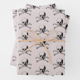Schedel en Kruisbeenderen Pirate Wrapping Papier B Inpakpapier Vel