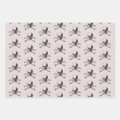 Schedel en Kruisbeenderen Pirate Wrapping Papier B Inpakpapier Vel (Voorkant)