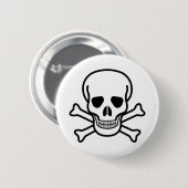 schedel en kruisbeenderen ronde button 5,7 cm (Voorkant /achterkant)