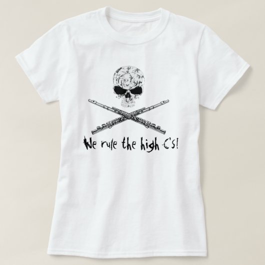 schedel en kruisbeenderen t-shirt (Design voorkant)