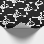 Schedel- en kruisbeenwikkelpapier cadeaupapier (Hoek)