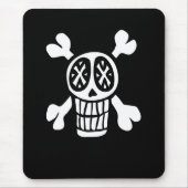 schedel en kruisgraten mousepad muismat (Voorkant)