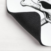 schedel en kruisgraten mousepad muismat (Hoek)