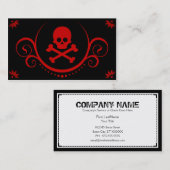 schedel en kruisingen visitekaartje (Voorkant / Achterkant)