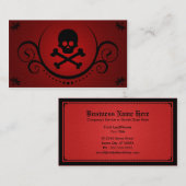 schedel en kruisingen visitekaartje (Voorkant / Achterkant)