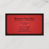 schedel en kruisingen visitekaartje (Achterkant)